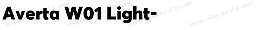 Averta W01 Light字体转换